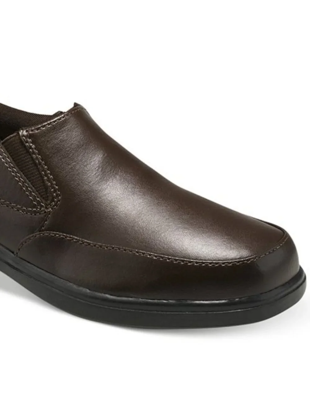 Hush Puppies NEW Boy Shoes Slip-On Uniform Dress Leather SHANE 3M Brown Black